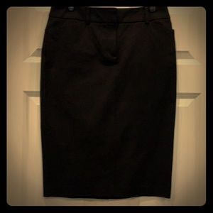 Black pencil skirt